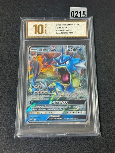 Pokemon TCG S-Chinese Battle Party Set Prize Pack CSMPiC 003 Gyarados GXGrade 10