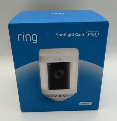 Ring Spotlight Cam Plus 1080p Security Camera White [NEW] [MSRP $150]