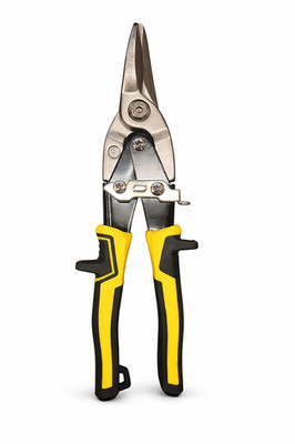 10'' Aviation Snips Metal Cutting Shears   Heavy Duty Steel, Straight Cut
