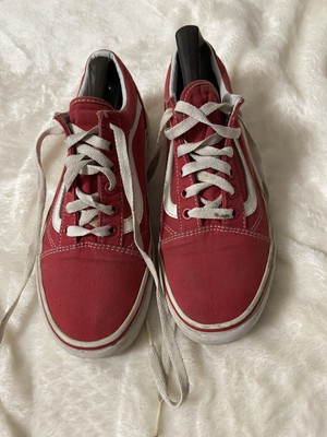 Red Vans Old Sokol. Size 6 Men/7 1/2 Women