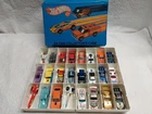 Hot Wheels Vintage Blue 24 Case Lot with Rare Hot Birds Corvettes Redline Cars!