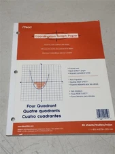 Mead Four Quadrant Coordination Graph Paper 11"x8.5" Book with 80 Sheets