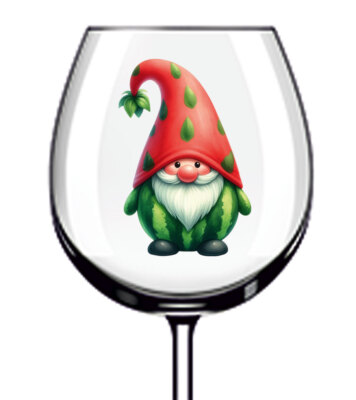 12x Wassermelone Zwerg Küche Laden Weinglas Flasche Tasse Becher Vinyl Aufkleber