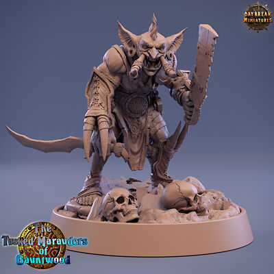 Goblin Gajnar Grasha, DnD RPG Wargames Fantasy Warrior Goblin Fighter Miniature