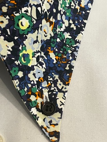 RAF Simons Rare White Shirt with Floral Liberty Collar โ Size 46 / S โ Made in R - Picture 4 of 11