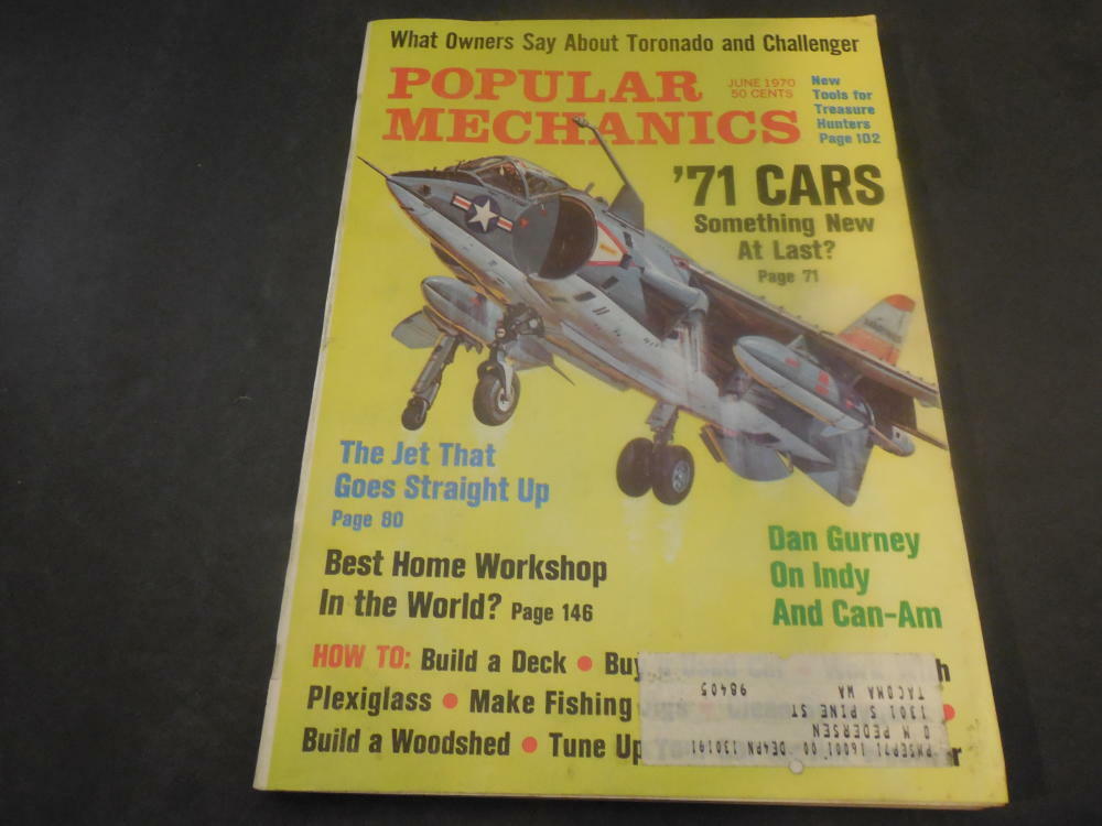 Popular Mechanics June 1970 New Jets DIY Desk Build ID 33895