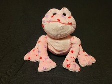 EUC Webkinz Love Frog PLUSHIE NO CODE STUFFED ANIMAL (E)