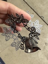 Christmas Reed  Barton Silver Plate Bell Snowflake Ornament 14 Th Edition