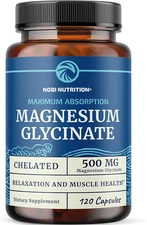 Glicinato de magnesio - Apoya la salud del corazón, los nervios y los músculos u