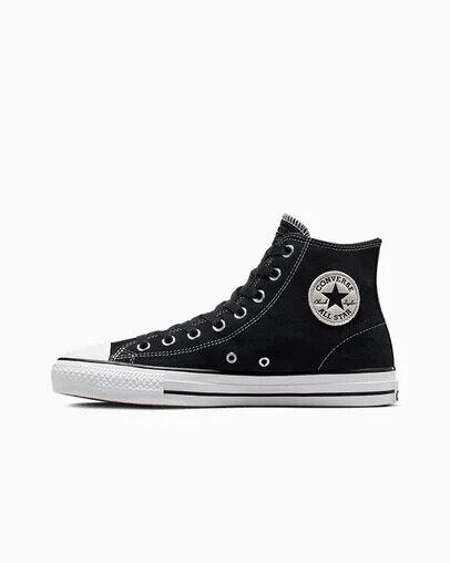 CONS ALL STAR ブラック ハイカット Converse Cons Chuck Taylor All Star Pro Hi Suede - Black/White
