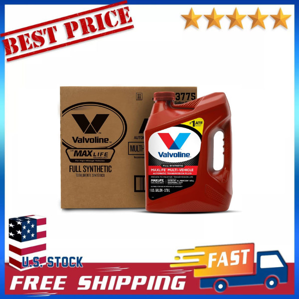 Valvoline Full Synthetic ATF Transmission Fluid 1 Gallon, Case of 3, Multi-Vehic