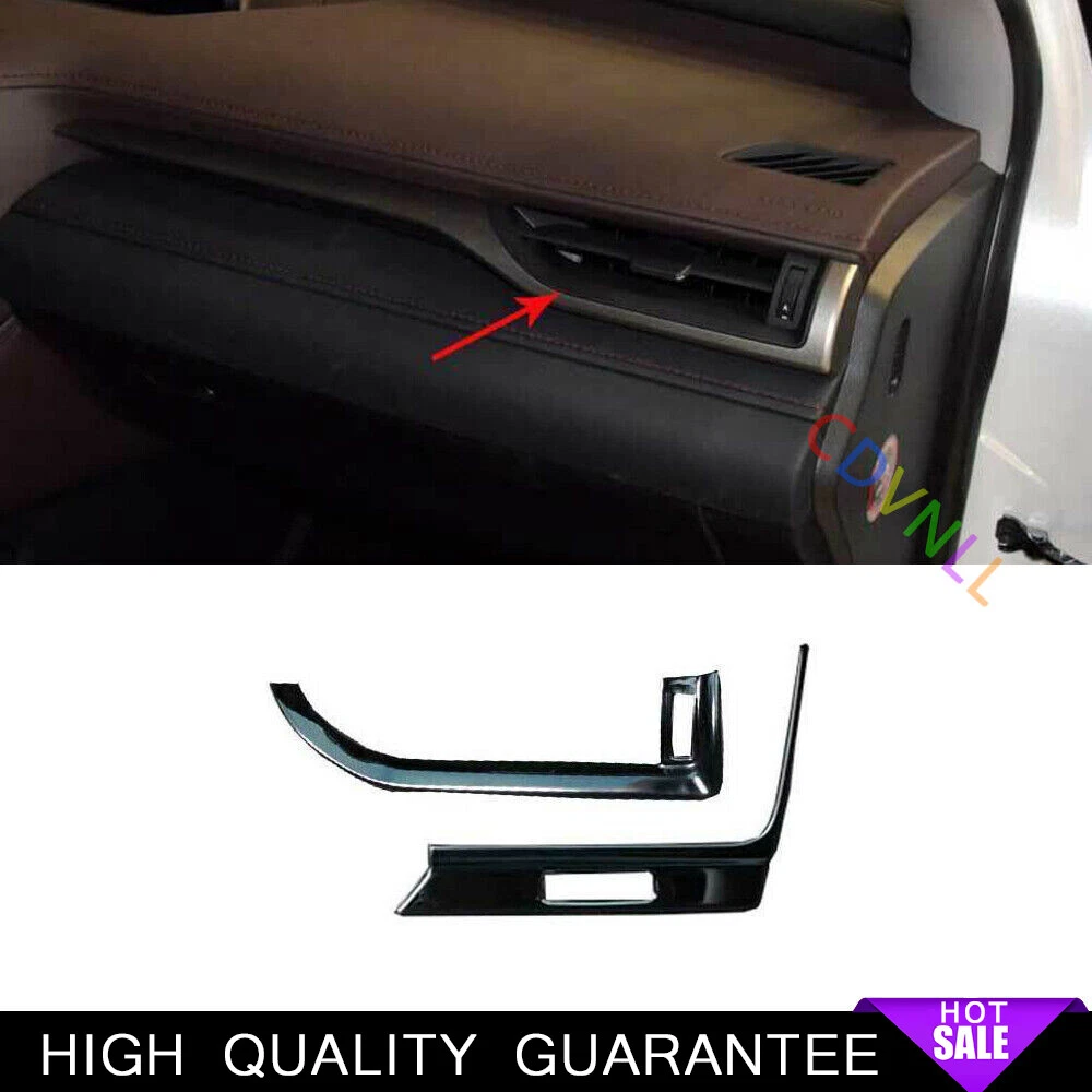 Left And Right Air Outlet Vent Trim For Lexus RX350 450h 2016-2019 Black Steel