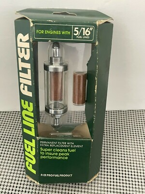 Vintage CR Pro Fuel Profuel Car Auto Fuel Line Filter 5/16'' Line Ford Chevy