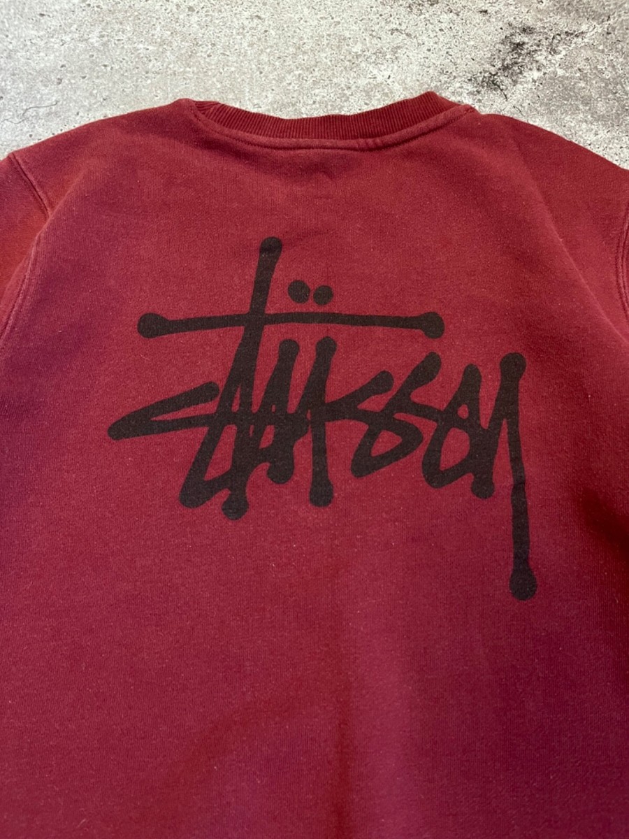 Stussy Big Logo Crewneck Sweatshirt Pullover Men's Size XS/S