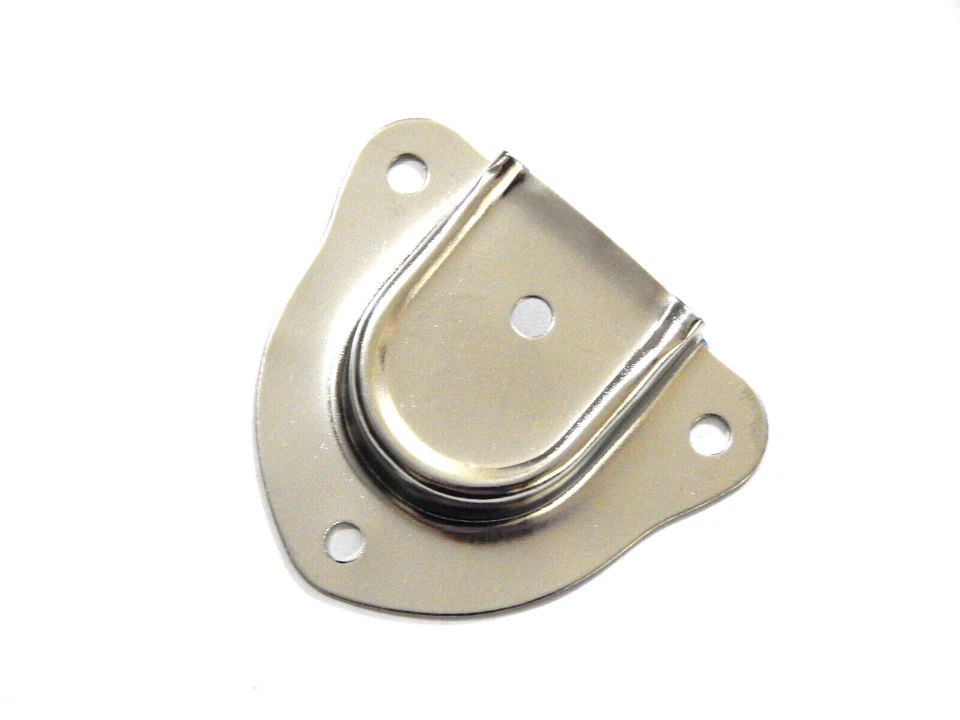 Lazos de manija de maletero vintage para armario de pie de equipaje de vapor niquelado Foto 2 de 4