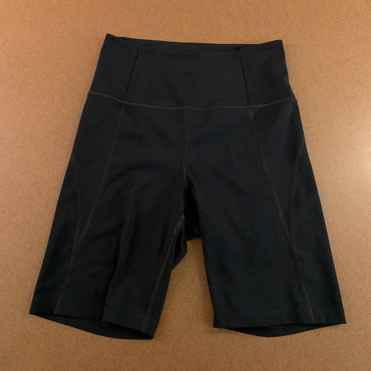 Girlfriend Collective Womens Small Black High-Rise Bike Short New - Main Image