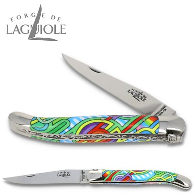 Forge de Laguiole SEIZE ANTA - 11cm Taschenmesser - Griff Acryl - Stahl glänzend