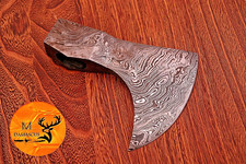 CUSTOM MADE FORGED DAMASCUS STEEL AXE HEAD HATCHET VIKING THROWING TOMAHAWK 932