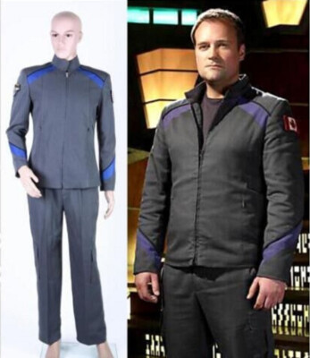 Stargate Atlantis Dr .Rodney McKay Full Costume Man Uniform Cosplay Carneval