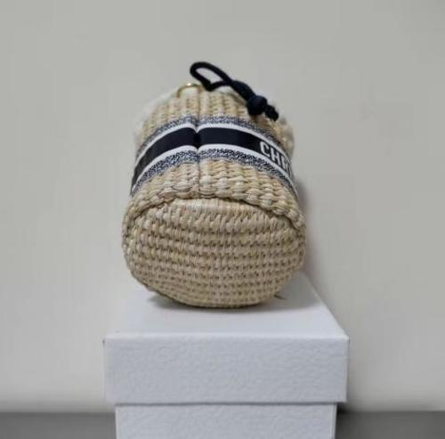 Christian Dior Straw Pouch Mini Shoulder Bag Novelty VIP Christian Dior Straw Pouch Mini Shoulder Bag Novelty VIP