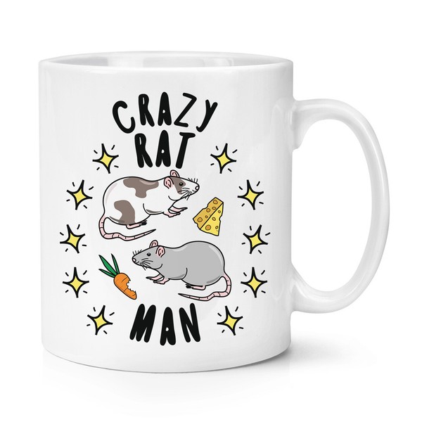 VerrüCkte Ratte Mann Stars 284Ml Becher Tasse Vatertag Freund Spass Tiere Lustig-image