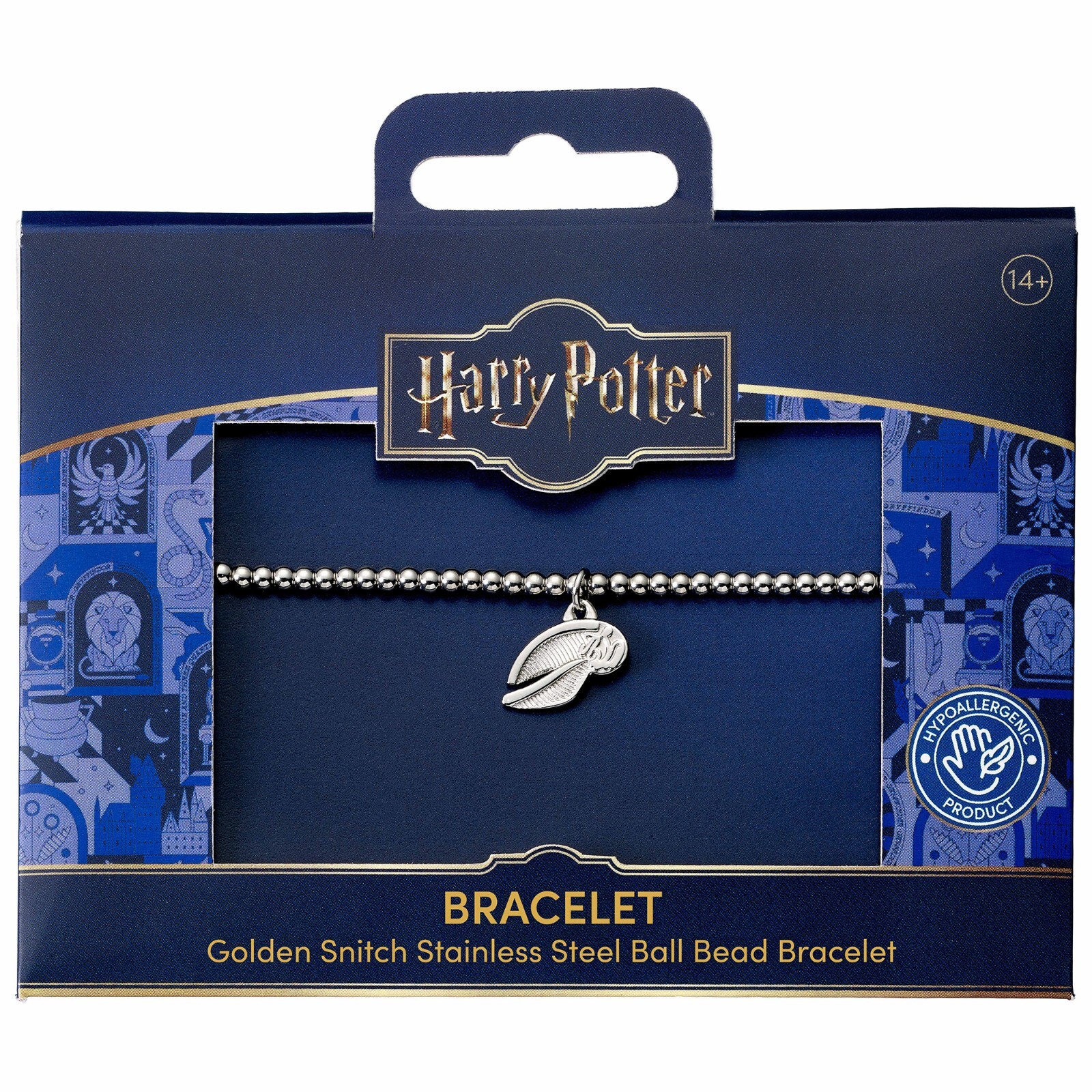 Harry Potter Stainless Steel Golden Snitch Ball Bead Bracelet