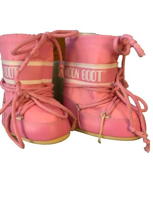 Tecnica Moon Boots The Original Girls Toddler kids size US EU 19-22  Pink