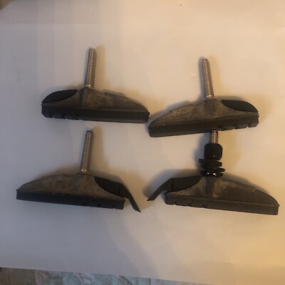 Lot of Two (2) Pair New-Old-Stock DELTA AZTEC Mag Brake Shoes Threaded   AS-IS