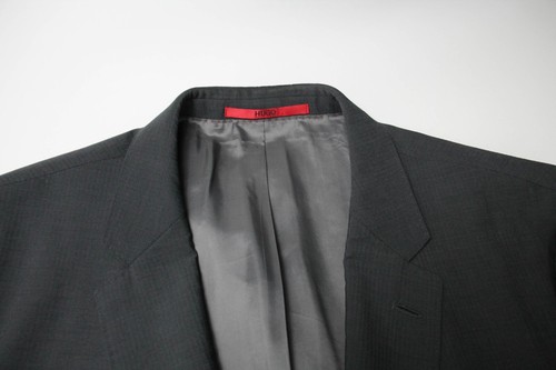 HUGO BOSS C-Jeffery/C-Simmons Blazer Men's US 44L Wool Notch Lapel Grey - Picture 5 of 13