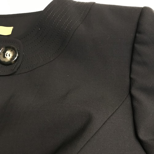 Alex Marie Size 18 Crop Open Front Jacket Wool Blend 3/4 Sleeve Brown NWT - Picture 5 of 9