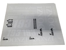 Team Donzi 193 Decals for boat for a cat or vee hull 193  r/c boat modeler