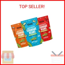 The Only Bean Crunchy Dry Roasted Edamame Beans (Variety Pack), Low Carb Keto