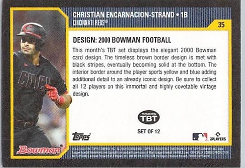 2024 Throwback Thursday Card 35 Christian Strand Variation - Free Shipping Alway! - Bild 2 von 2