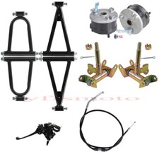 Front Suspension Shocks Swing Arm Drum Brake Hubs Assembly for 4 Wheeler ATV UTV
