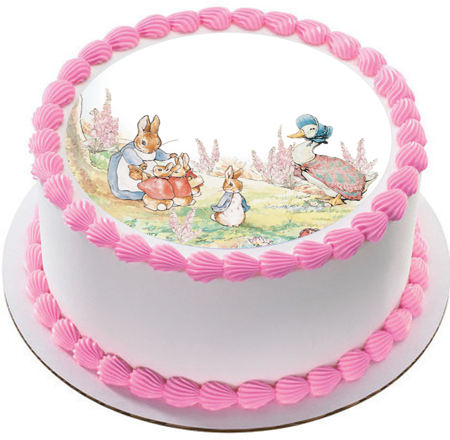 Peter Rabbit Edible Plain Wafer Paper Circle Cake Topper Image 7.5in Uncut eBay