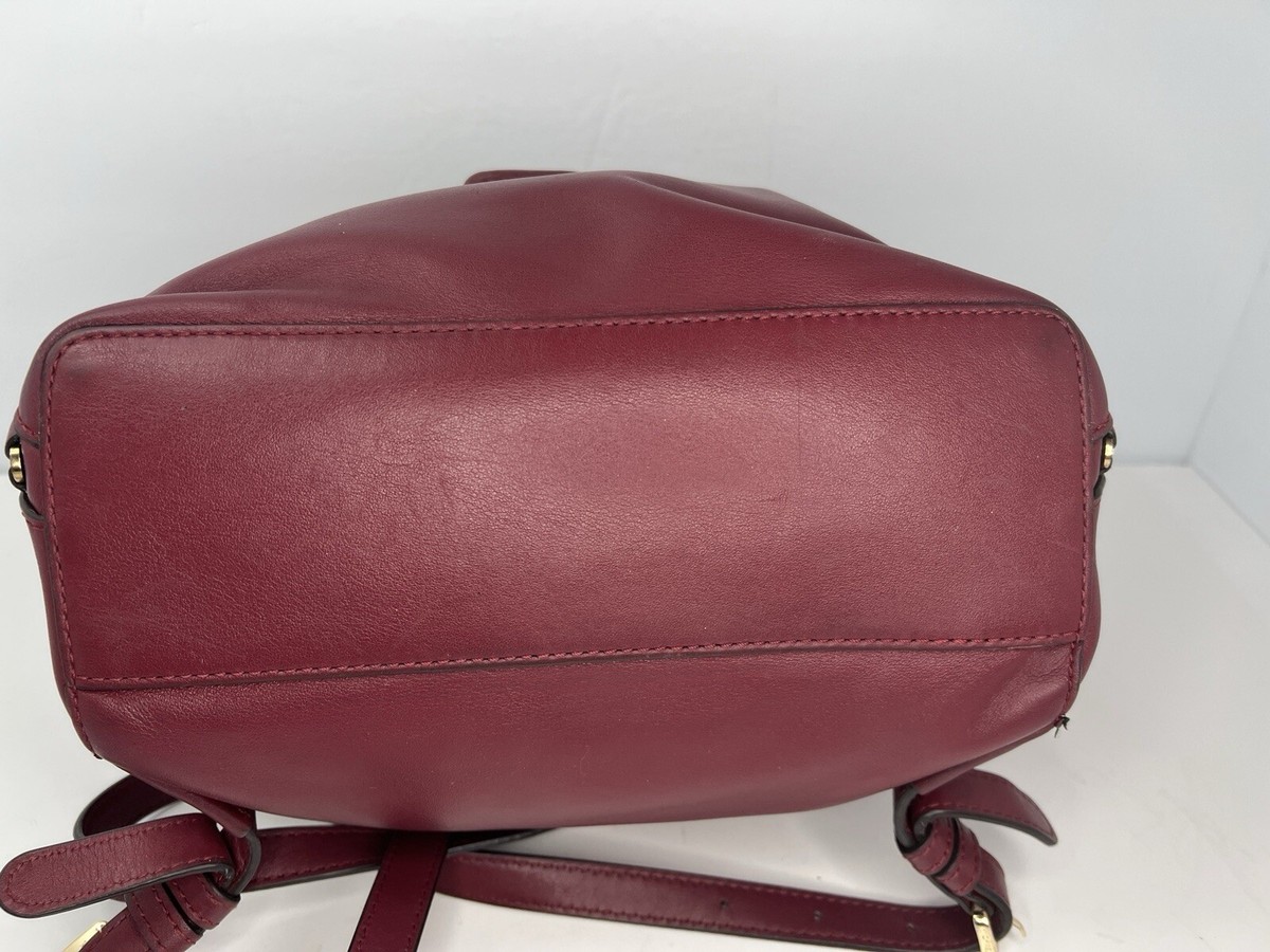 Michael Kors Sadie Leather backpack Mulberry(burgundy) Chain Detail Michael Kors Womens Jaycee Medium Logo Backpack (Oxblood  main image 3