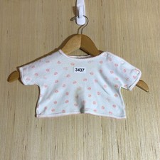 Vintage Baby Dior Shirt Toddler 13LBS White Short Sleeve Girl's Floral Logo 90's