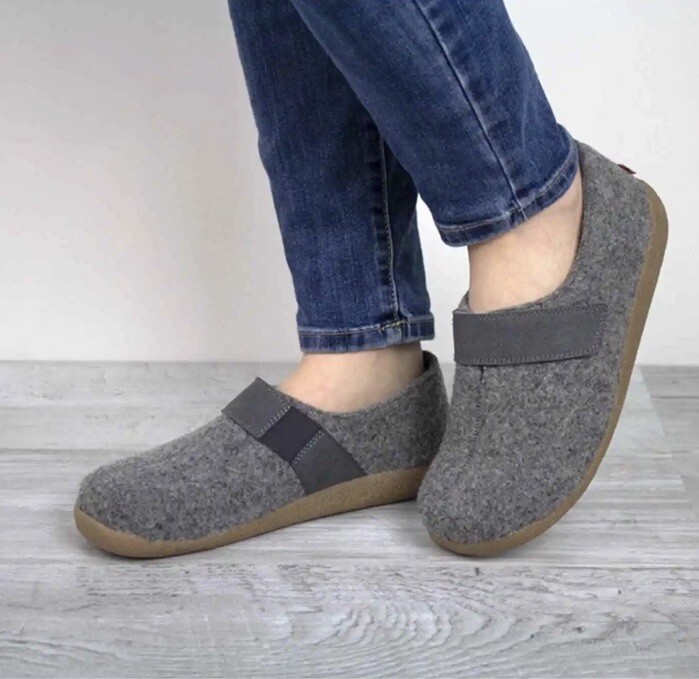 Sanita Slate Boiled Wool Strap Varde Comfort Casual Unisex  display picture 3