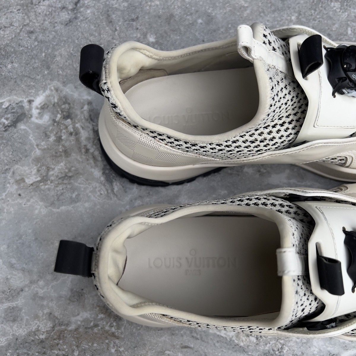Louis Vuitton Fuel Power Damier Sneakers White 8.5 LV or 9.5 US