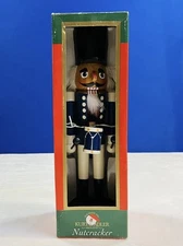Kurt S Adler 12”Wooden Nutcracker Markus Drummer Blue Jacket WhitePants VTG NIB