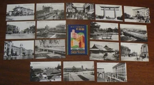 16 Old POSTCARDS KYOTO Japan Black & White photographs - Tanaka Unused in sleeve