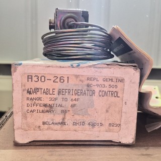 Honeywell A30 261 Refrigerator Control Thermostat Kit w/ Mounting Hardware