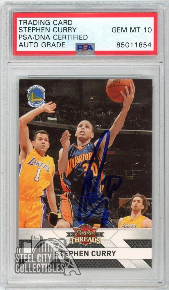 Stephen Curry Basketball Original Autographed Sports Trading Cards