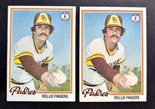 1978 Topps Rollie Fingers 140 (Lot of 2) EX+