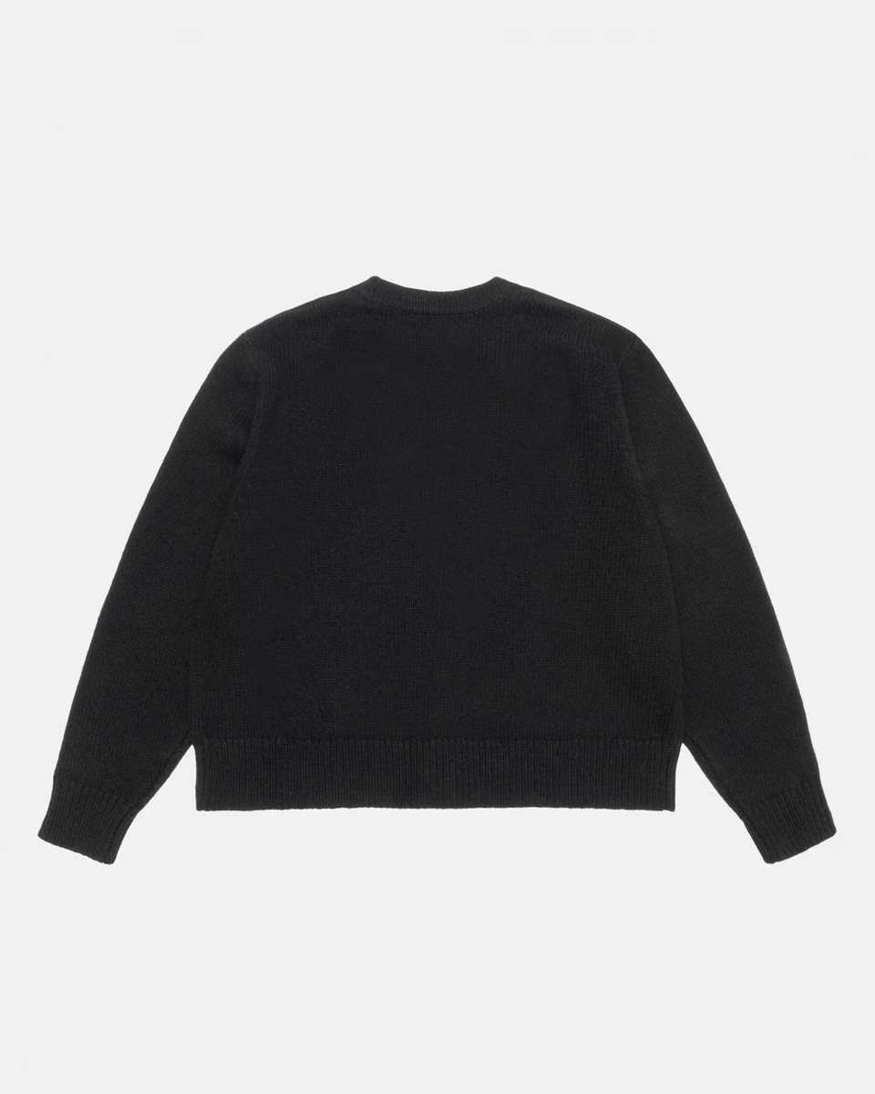 NEW Stussy X Denim Tears Playing Card Suits Cardigan Black Sizes
