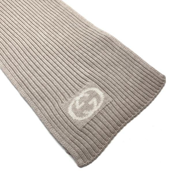 Authentic Gucci Scarf Interlocking G Pattern Beig… - image 20