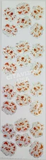 JILLSON & ROBERTS STICKERS HAMBLY PRISMATIC GLITTER SHEET POPCORN / POPOROPOS.