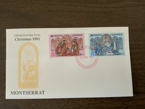 Montserrat 1992 #819-820 Christmas - FDC