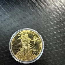 2024 Statue of Liberty Coin Eagle Gold Plated Commemorative Coin 1oz