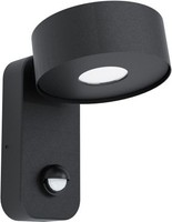 Schwarz Moderne Wandleuchte Leuchter AußEnlampe Garten 3000K 500Lm IP44